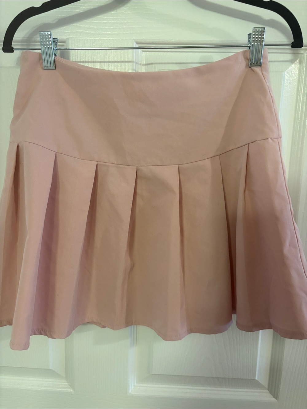SHEIN Blush Pink Circle Skater Skirt